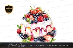 Delicious fruit topped cake Product Image 1