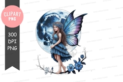 Moonlit fairy clipart png Product Image 1