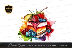 Delicious fruit topped cake Product Image 1