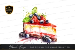 Delicious cheesecake with berries Product Image 1
