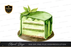 Green layered cake clipart png Product Image 1