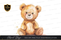 Cute brown teddy bear clipart png Product Image 1