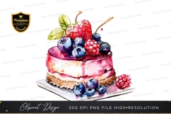 Delicious fruit topped cake Product Image 1