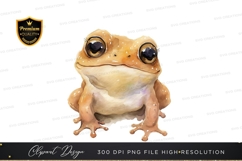 Cute frog clipart png Product Image 1