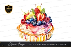 Delicious fruit topped cupcake Product Image 1