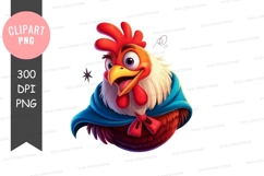 Cartoon rooster clipart png Product Image 1