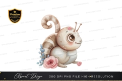 Playful caterpillar with flowers Product Image 1