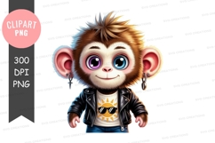 Cool monkey clipart png Product Image 1
