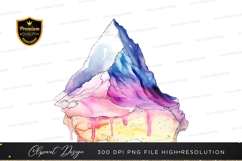 Colorful mountain clipart png Product Image 1