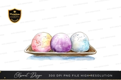 Colorful ice cream clipart png Product Image 1