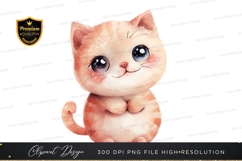 Cute kitten clipart png Product Image 1