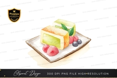 Delicious fruit dessert clipart png Product Image 1