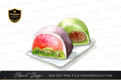 Watermelon and kiwi clipart png Product Image 1