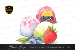 Colorful fruit clipart png Product Image 1