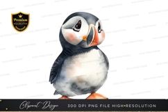 Cute puffin clipart png Product Image 1