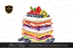 Delicious fruit napoleon clipart png Product Image 1