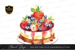 Delicious fruit topped cake Product Image 1