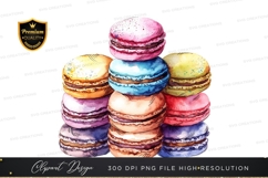 Colorful macarons clipart png Product Image 1
