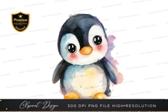 Adorable penguin clipart png Product Image 1
