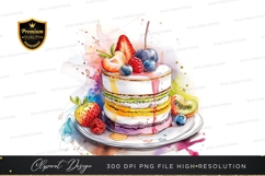 Delicious fruit topped cake Product Image 1