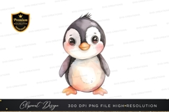 Cute baby penguin clipart png Product Image 1