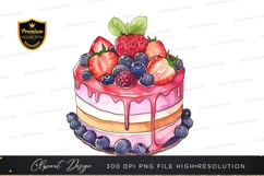 Delicious fruit topped cake Product Image 1