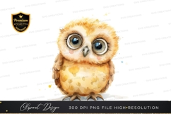 Cute baby owl clipart png Product Image 1