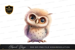 Cute baby owl clipart png Product Image 1