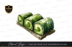 Matcha swiss roll clipart png Product Image 1