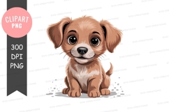 Cute puppy clipart png Product Image 1