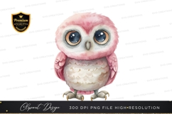 Pink owl clipart png Product Image 1