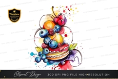 Vibrant fruit clip art png Product Image 1