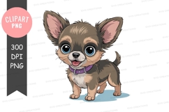 Adorable chihuahua puppy clipart png Product Image 1