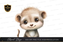 Cute ferret clipart png Product Image 1