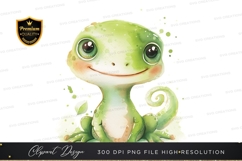 Happy green frog clipart png Product Image 1