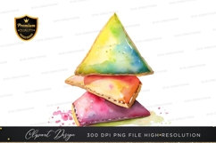 Stack of rainbow colored cookies Product Image 1