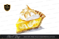 Lemon meringue pie clipart png Product Image 1