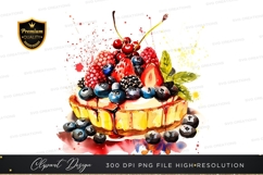Delicious fruit topped cake Product Image 1