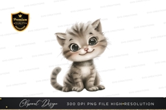 Adorable kitten clipart png Product Image 1