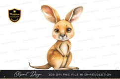 Cute kangaroo clipart png Product Image 1