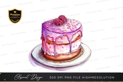 Delicious pink raspberry cake Product Image 1