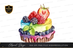 Delicious fruit topped cake Product Image 1