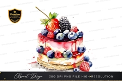 Delicious fruit topped cake Product Image 1