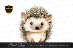 Cute hedgehog clipart png Product Image 1