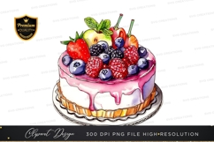 Delicious fruit topped cake Product Image 1