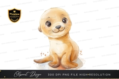 Cute seal puppy clipart png Product Image 1