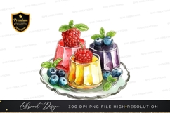 Colorful fruit desserts clipart png Product Image 1