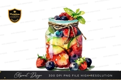 Vibrant fruit jar clipart png Product Image 1