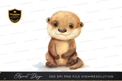 Cute otter clipart png Product Image 1