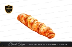Delicious croissant clipart png Product Image 1